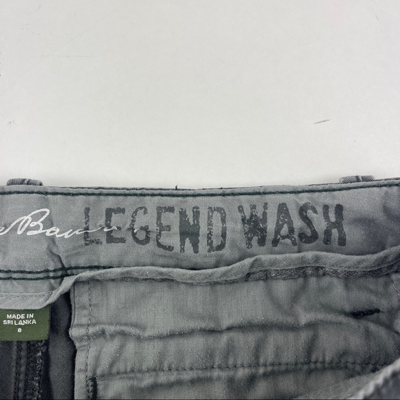 Eddie Bauer Chino Pants Womens 8 Gray Flat Front - Picture 3 of 11